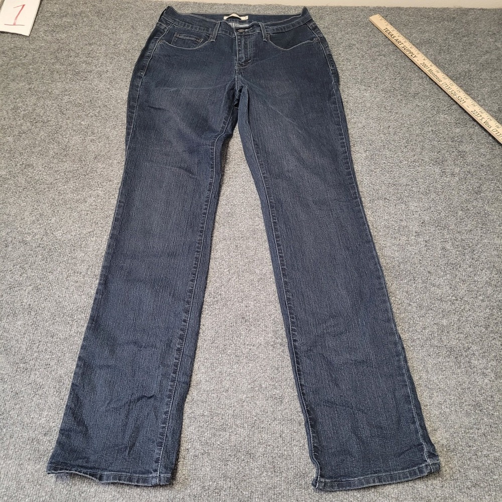 Levi's Jeans Womens Size 8 Dark Blue 505 Straight Leg Classic Denim Casual